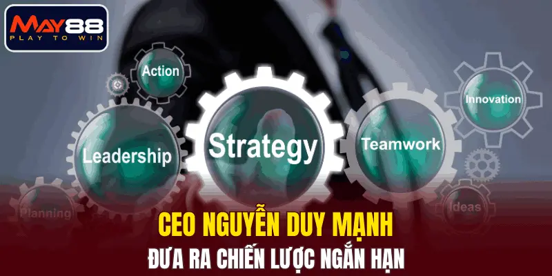 Cách CEO Nguyễn Duy Mạnh đưa ra chiến lược ngắn hạn Cách CEO Nguyễn Duy Mạnh đưa ra chiến lược ngắn hạn